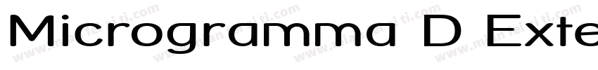 Microgramma D Extend字体转换
